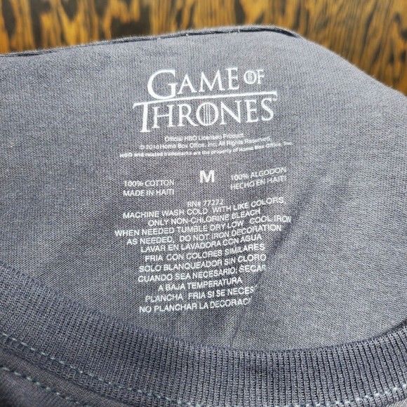 Game of Thrones I Drink and I Know Things Mens T-Shirt Size Medium Grey - Picture 4 of 6